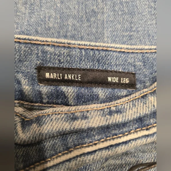 NWT Edwin Marli Wide Leg Ankle high rise jeans 26 $188 Sold at Anthropologie - Picture 7 of 10